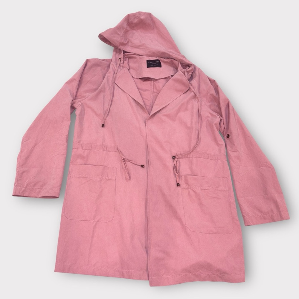 Love Tree Dusty Pink Trench Coat